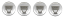 Wheel center caps DACIA 60mm silver chrome