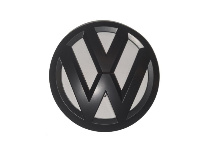 VW Universelles Frontemblem, Logo (13,9cm) – mattschwarz