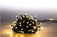 LUMA LED Cadeia de iluminação 500 LEDs 50m cabo de 5m IP44 branco quente