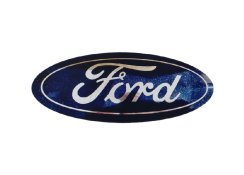 FORD emblema 125 x 50 mm priekyje ir gale mėlyna