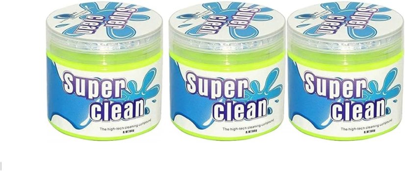 3pc cleaning gel, slime for the interior of the car, cars - green ::  capforwheel