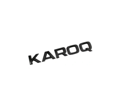 KAROQ inscription - black glossy 170mm
