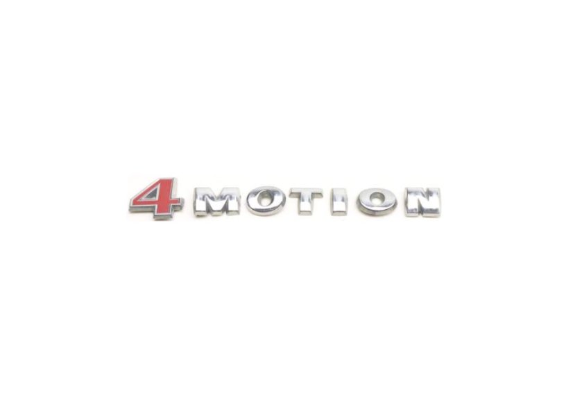 4MOTION inscription - chrome shiny 143mm