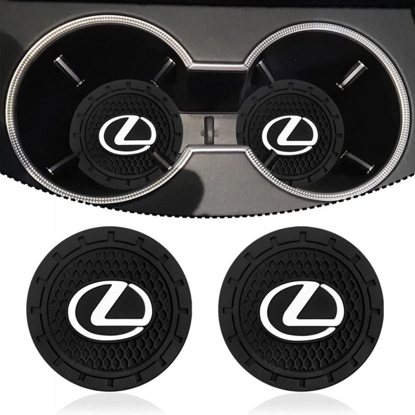 LEXUS, 2 pcs Coasters, drink mat for the drink holder