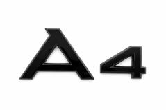Audi A4 rear door lettering - glossy black