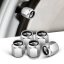 4 pcs MINI COOPER valve caps, valve covers silver/chrome