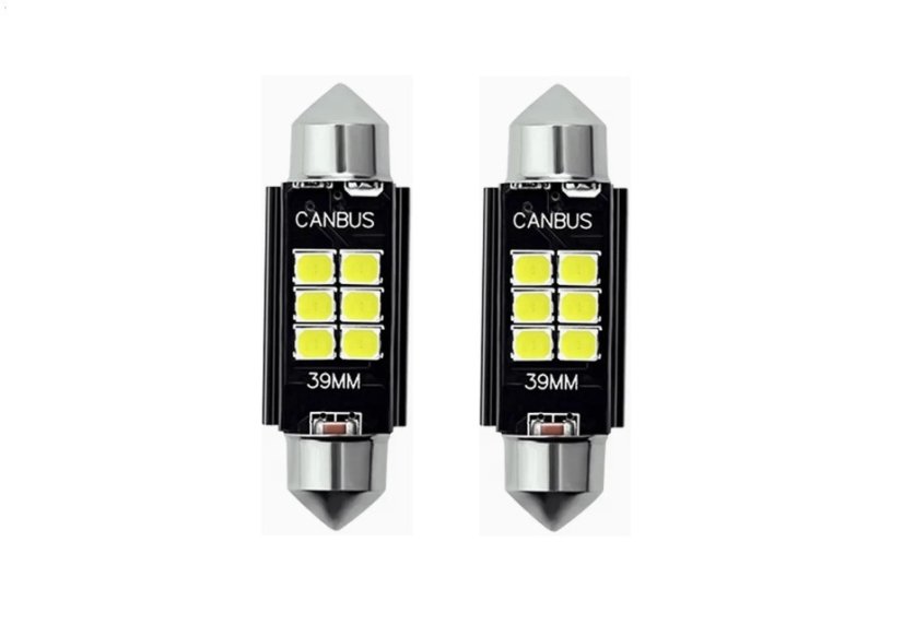Car bulbs with LED backlight 39mm 12V C5W-6SMD-3030 Canbus 150LM White