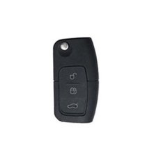 LUXURY key cover for FORD cars black glossy/chrome