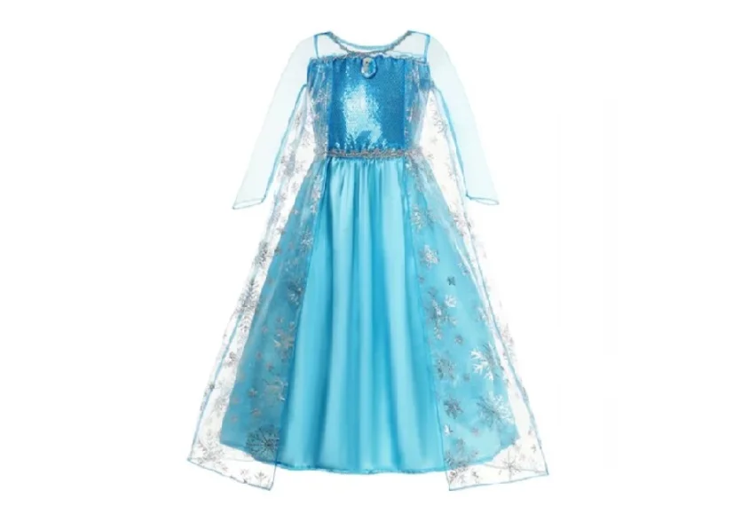 Kostým dětský Frozen Ledové království Elsa šaty s flitry L 130