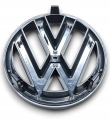 VW Volkswagen GOLF 6 2008-2014 (135mm) voorembleem, logo 5KO853601C - mat zwart