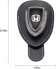 HONDA leather holder for glasses for the screen, holder for glasses - black leather