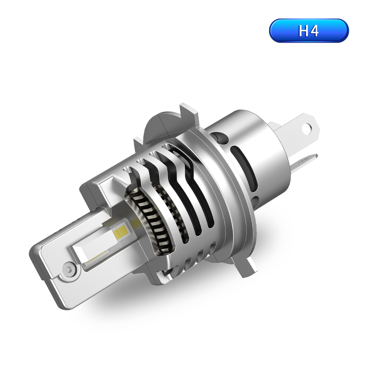 H4/H19 liquid LED bulbs for lights 6000lm 60W, up to 200% more brightness 6000k-7000k