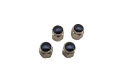 4 pcs FORD valve caps, valve covers silver/chrome