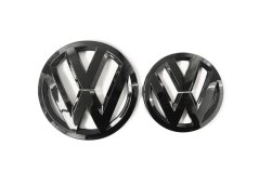 VW PASSAT B8 Variant MK8 (2017-2019) front and rear emblem, logo (13,8cm and 11cm) - glossy black
