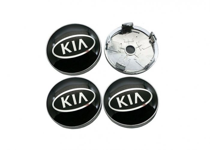 Hjul mittkapsel KIA 60mm svart