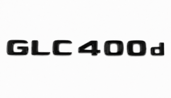 Mercedes lettering GLC400d - glossy black 230mm