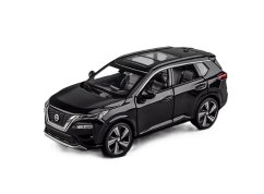 Nissan X-Trail speelgoed metalen model verlichting op batterijen geluid 1:32 Zwart