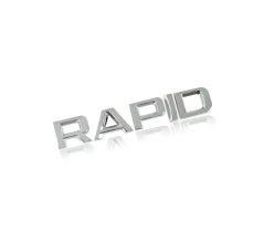 RAPID inscription - chrome shiny 138mm