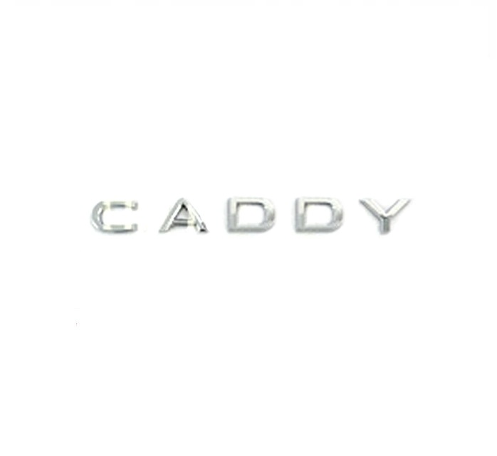 CADDY inscription - shiny chrome 182mm