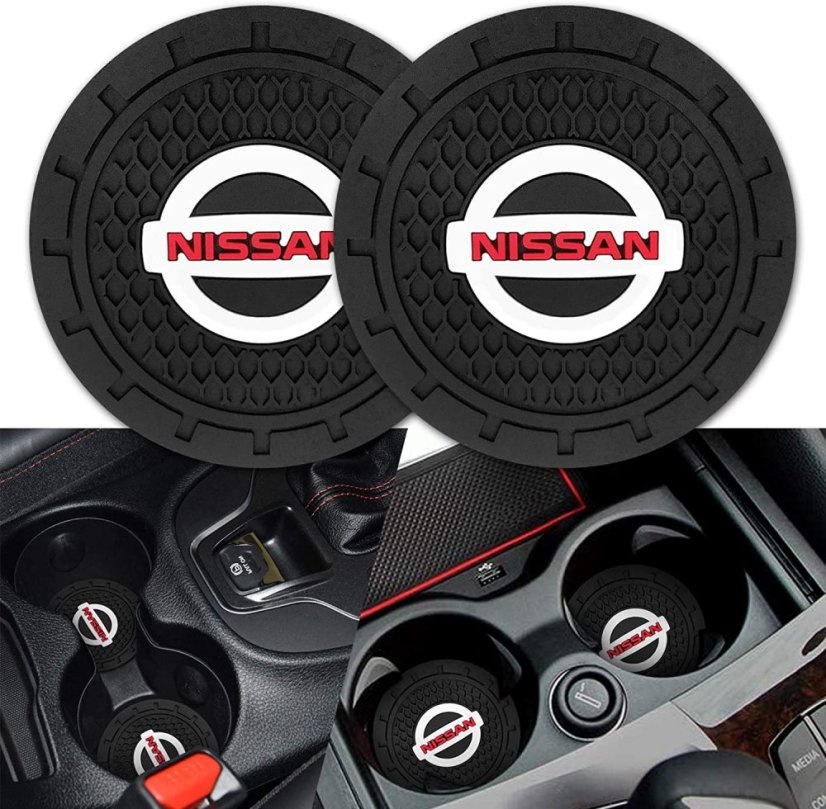 NISSAN, 2 pcs Coasters, drink mat for the drink holder
