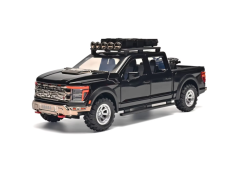 Ford F150 Pickup metal model jucărie baterie lumini sunet 1:24 Negru
