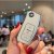 LUXURY key cover for FORD cars white glossy/Chrome