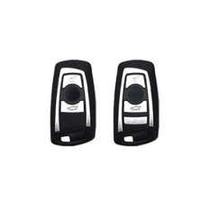 LUXURY key cover for BMW cars white glossy/Chrome