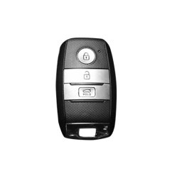 LUXURY key cover for KIA cars black glossy/chrome