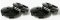 4pcs Wheel center caps MITSUBISHI 60mm black MB579402