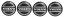 4pcs Wheel center caps VOLVO 64mm black glossy 3546923
