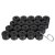 Cache-boulons, pour boulons de roue pour voitures VOLKSWAGEN 17mm, jeu de 20, noir