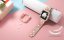 APPLE WATCH Band for Women Screen Protector Diamond Crystal Protective Case with Metal Band for iWatch Series 7/8 Gold 41mm