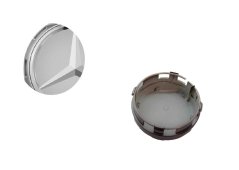Wheel center cap MERCEDES BENZ AMG 75mm silver A0004000900