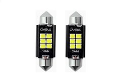 Car bulbs with LED backlight 39mm 12V C5W-6SMD-3030 Canbus 150LM White