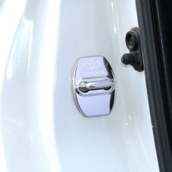 4 pcs TOYOTA Protective cover for the door latch- silver