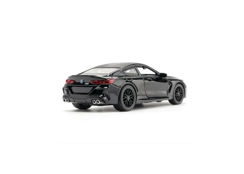 BMW M8 metal model toy battery lights sound 1:32 black