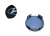 Radkappe, mittelradabdeckung HYUNDAI 59mm schwarz 52960-3K250 529603K250
