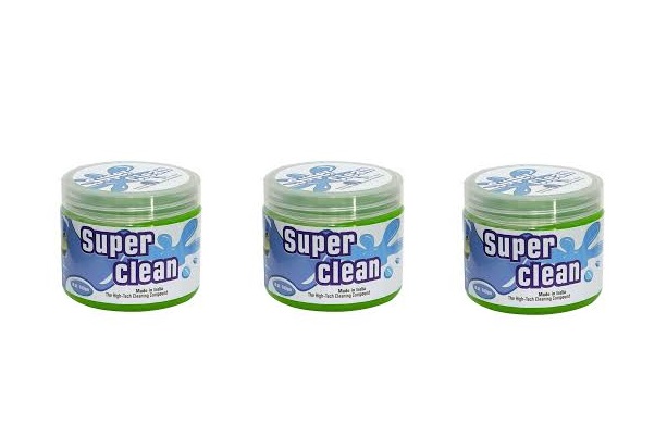 3pc cleaning gel, slime for the interior of the car, cars - green ::  capforwheel