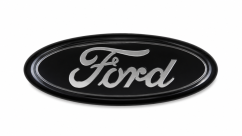 FORD emblem 143 x 60mm front and back emblem, logo - glossy black