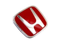 Emblem Honda Civic 4-dörrars FD2 06-11 främre röd krom 75700-SNW-003ZC