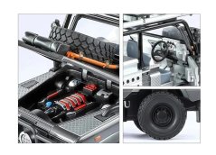 Range Rover Defender 110 kovinski model igrače luči baterije zvok 1:24 Siva
