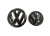 VW TIGUAN (2010-2017) främre och bakre emblem, logotyp (15cm och 11cm) - svart blank