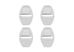 4ks AUDI Ochranný kryt západky dveří - stříbrné
