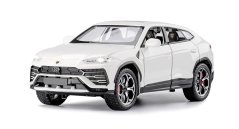 Lamborghini Urus metalen model speelgoedbatterijverlichting klinkt 1:24 Wit