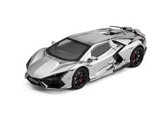 Lamborghini Revuelto modello in metallo giocattolo luci della batteria suono 1:24 Argento