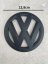 VW POLO 6R (2009-2013) emblem foran og bagpå, logo (11,2cm a 12,4cm) - mat sort