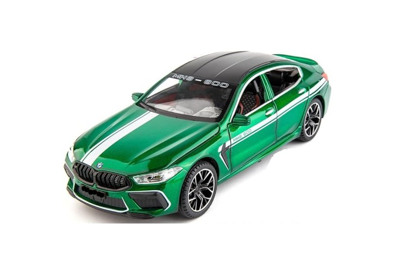 BMW M8 metalen model speelgoedbatterijverlichting klinkt 1:32 Groente