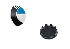 Wheel center cap BMW 56mm blue 36122455268