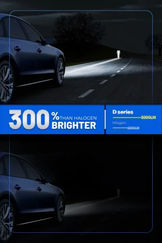 D8S Front LED xenon light bulbs, up to 300% more brightness 6000-7000k
