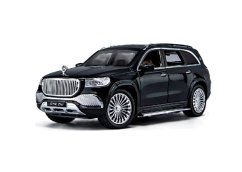 Mercedes Benz Maybach GLS 600 kovový model hračka na baterie světla zvuk 1:24 Černá